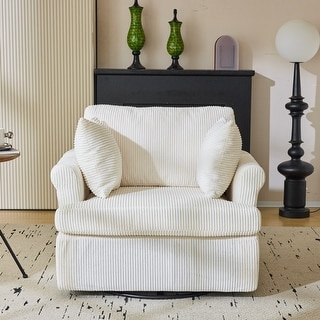 Corduroy Living Room Swivel Accent Chair
