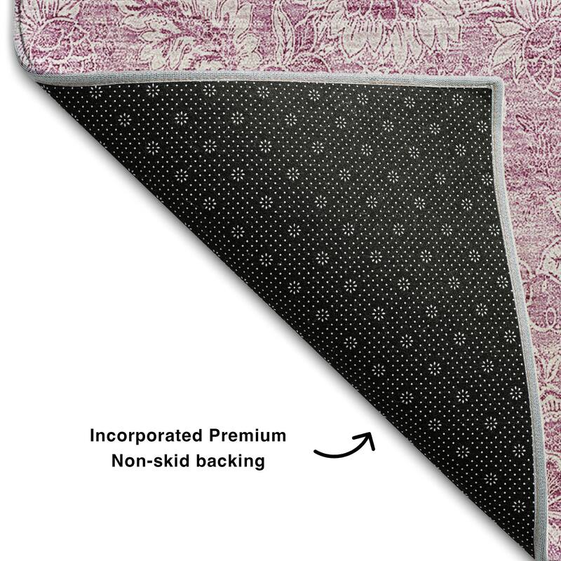 Premium Washable Super Soft Floral Modern Mayfield Rug