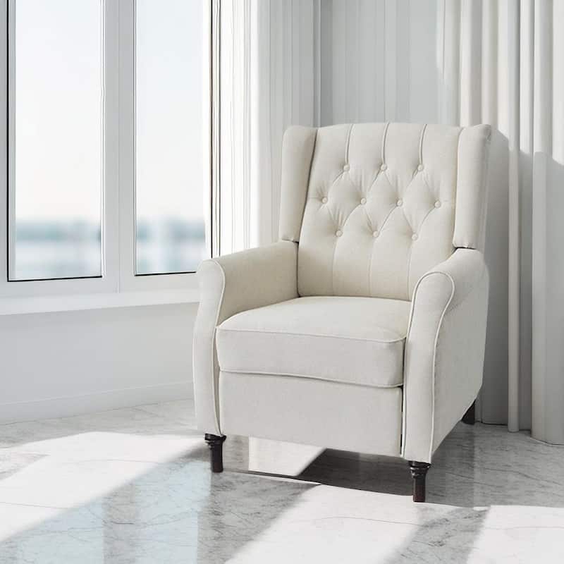 PU Push‑Back Recliner Sofa Chair with Cushion & Ergonomic Design