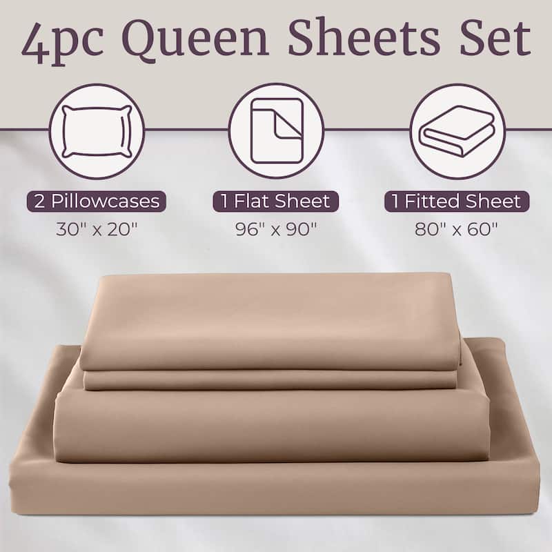 Wrinkle Resistant Brushed Microfiber Sheet Set by Windsor Home