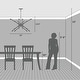 preview thumbnail 2 of 6, Hunter Vicontessa Alturas Gold 8-Light Large Chandelier - Entry, Dining Room, Living Room - Modern, Sputnik