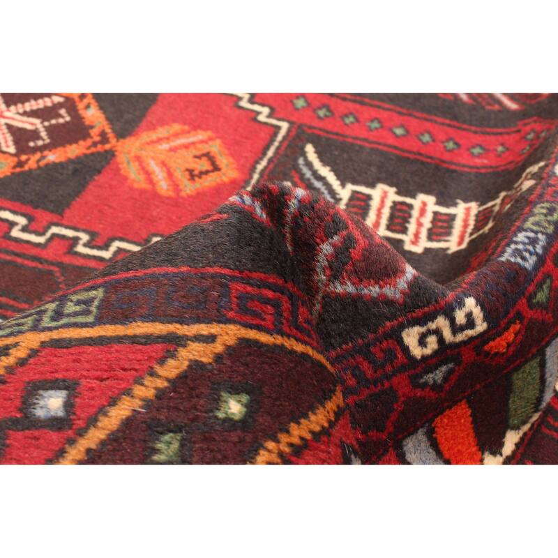 ECARPETGALLERY Hand-knotted Teimani Black Wool Rug - 2'9 x 4'8