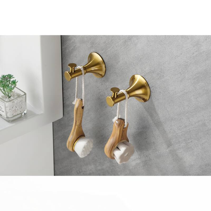 6 Piece Bathroom Towel Rack Set Wall Mount