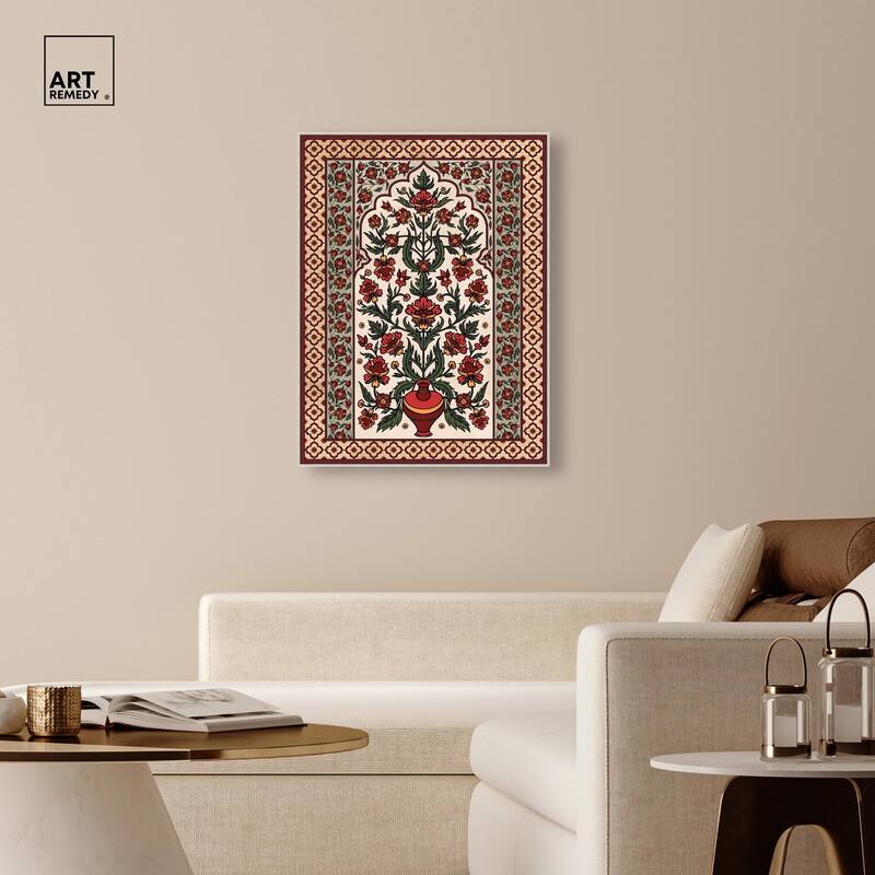 Royal Floral Mat Canvas by Art Remedy