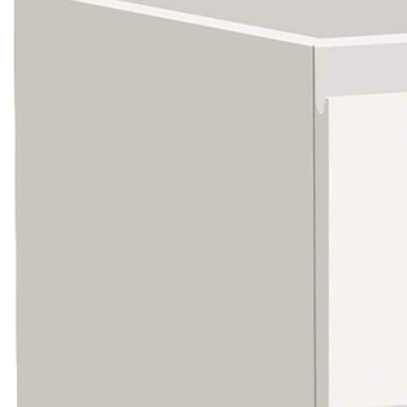 HomeRoots 40" White Wood Freestanding Bathroom Vanity With White Sink And Three Drawers - 40.00 in. x 39.06 in. x 18.10 in.