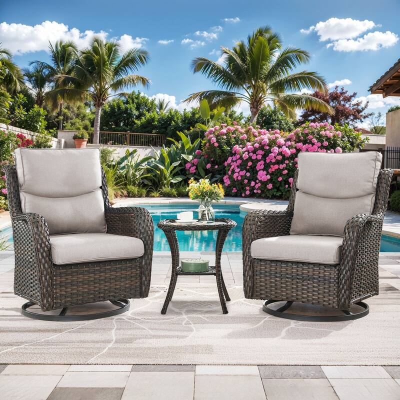 All-Weather Deep Seating Chair Cushions for Patio Chairs