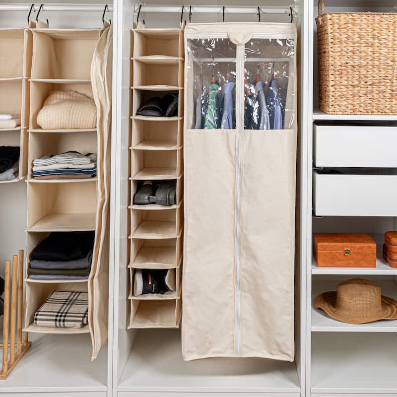 Household Essentials 6-Shelf Hanging Closet Organizer - 12.0"L x 12.0"W x 50.0"H