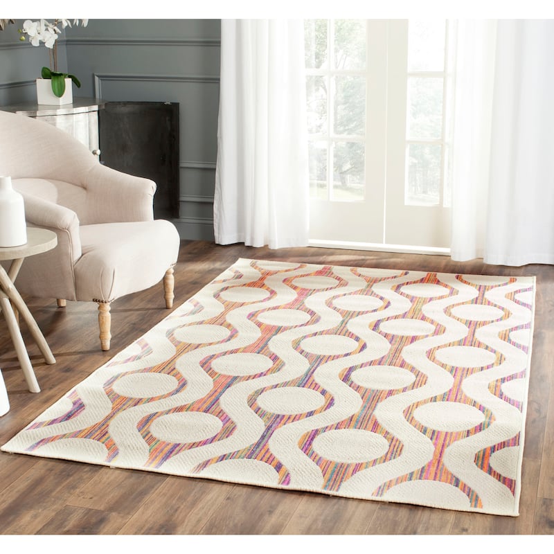 SAFAVIEH Havana Tennille Indoor/ Outdoor Waterproof Patio Backyard Rug - 2'7" x 5' - Natural/Multi
