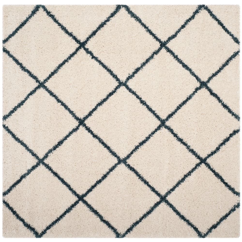 SAFAVIEH Hudson Shag Raili Diamond Trellis 2-inch Thick Rug