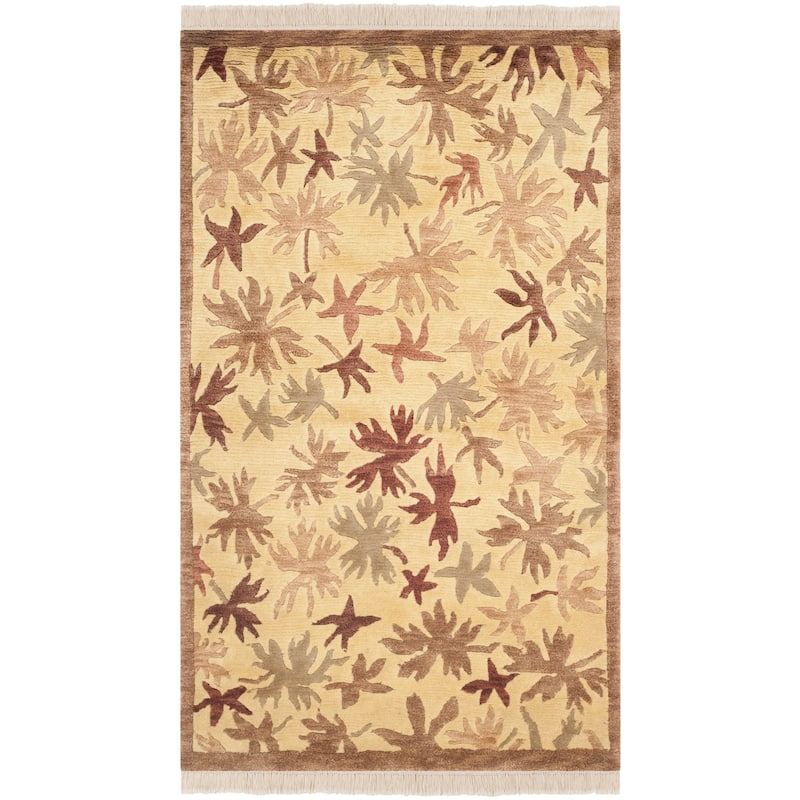 SAFAVIEH Couture Hand-knotted Tibetan Ettina Modern Wool Rug with
