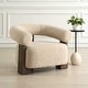 preview thumbnail 3 of 6, Uttermost Lennox Shearling Accent Chair