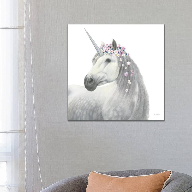iCanvas "Enchanted Spirit Unicorn II" by James Wiens Canvas Print - 26x26x1.5
