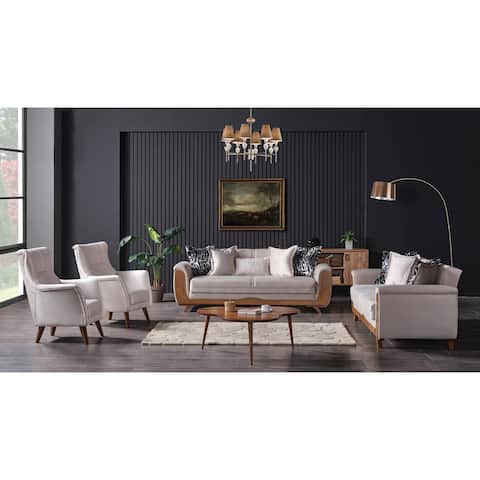 Zing 4-piece 2 Sofa And 2 Chair Living Room Set