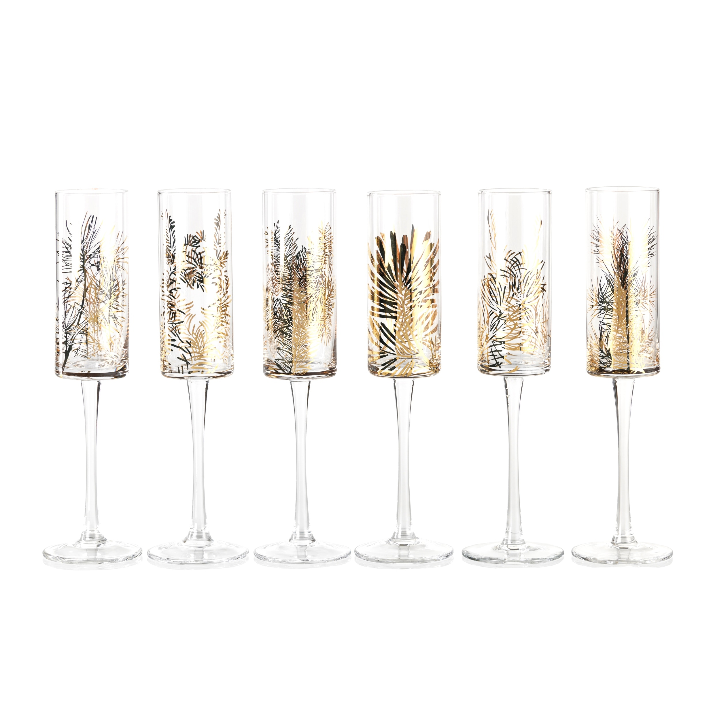 Festivity Champagne Flutes, Set of 6