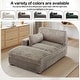 preview thumbnail 122 of 174, 41" W Plush Corduroy Chaise Lounge with Pillows