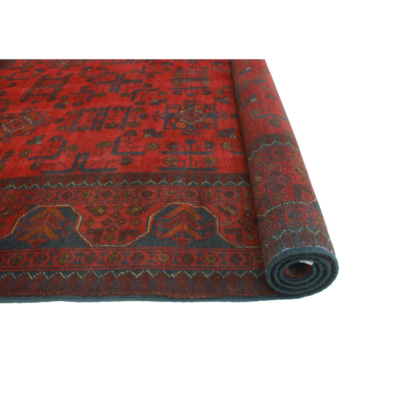 Khal Mohammadi Sabah Red/Navy Rug - 4'11" x 6'3"
