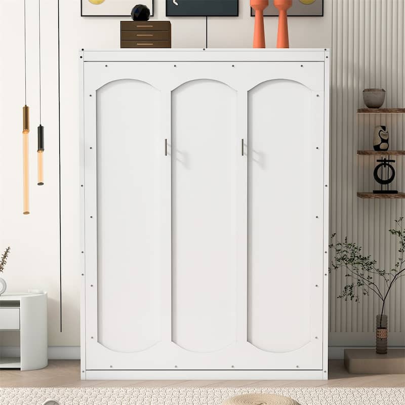 Merax Murphy Bed Wall Bed with Shelves