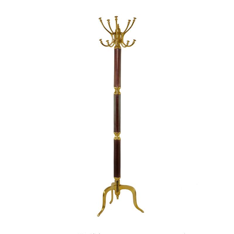 Aluminum Metal Coat Rack - Silver or Gold - Roche River Decor