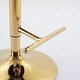 preview thumbnail 29 of 85, Modern Upholstered Pu Bar Chair Set of 2 with Back Tufted & Nailhead Gold Chrome Base, Adjustable Swivel Bar Stool
