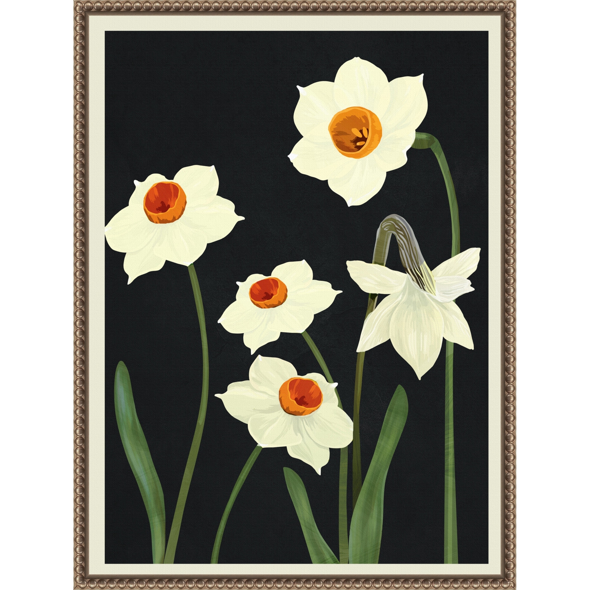 Beautiful Summer Flowers I by Nadjaa Framed Canvas Wall Art