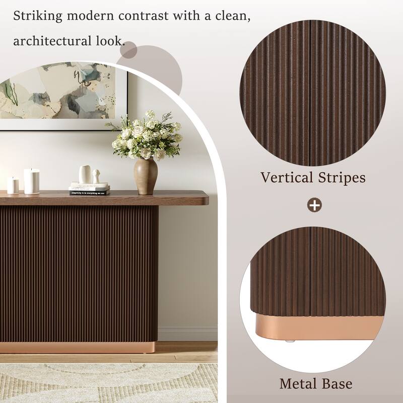 Console Table for Entryway, Ash Veneer Top