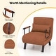 preview thumbnail 33 of 34, Costway Folding 5 Position Convertible Sleeper Bed Armchair Lounge w/
