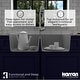 preview thumbnail 49 of 67, Karran Drop-in Quartz 33 in. Double Bowl 50/50 Kitchen Sink Kit