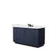 Option Dark Blue, Black Trim, White Quartz Top