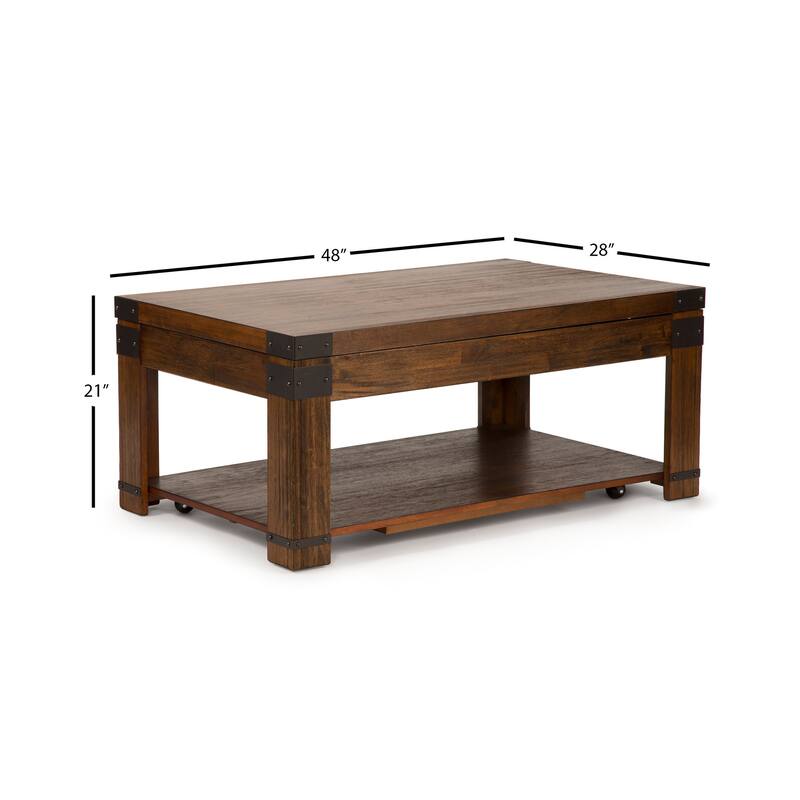 Steve Silver Aldridge 48-Inch Rectangle Lift Top Coffee Table
