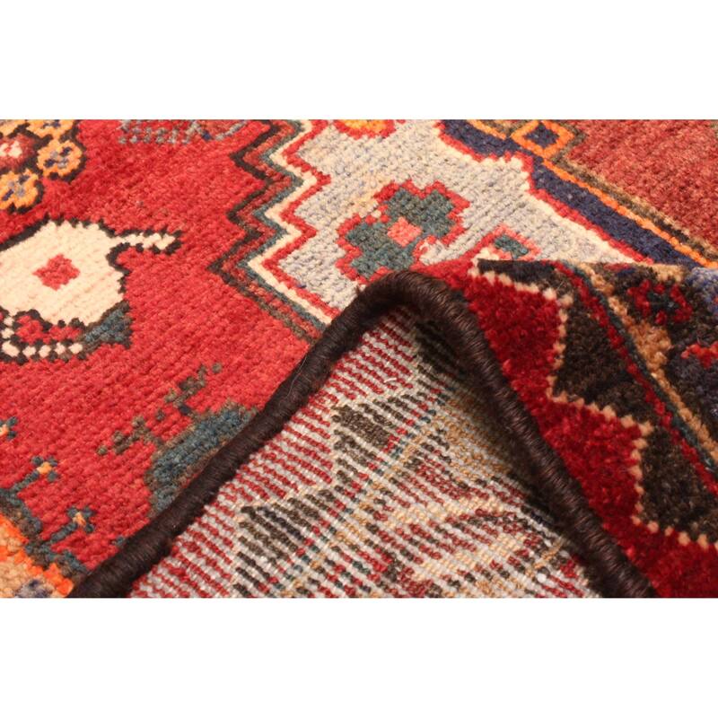 ECARPETGALLERY Hand-knotted Andelz Red Wool Rug - 4'2 x 6'11