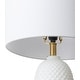 preview thumbnail 10 of 11, Edger Painted Glass Textured Table Lamp - 26"H x 14"W x 14"D