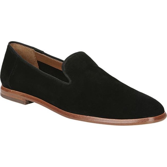 franco sarto black suede loafers