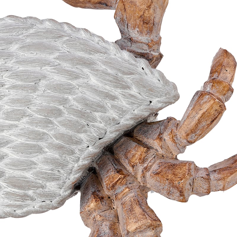 Resin 'Fabric Weave' Crab 8" - 7.48