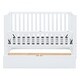 preview thumbnail 7 of 12, Toddler Bed Crib with Safety Guardrail and Drawers and 3 Height Options for Boys Girls, Wooden Slat Support Easy Assembly, White