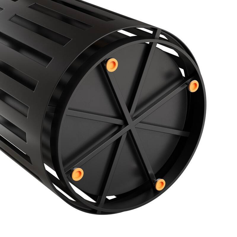 Commercial Outdoor Slatted Steel Trash Can with Inner Bin