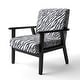 preview thumbnail 20 of 24, Designart "Zebra Striped " Upholstered Cabin & Lodge Accent Chair and Arm Chair Arm Chair - Black Wood