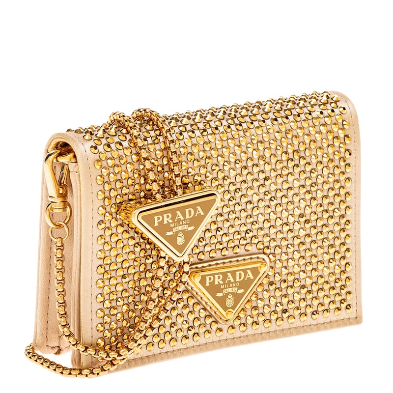 Prada Crystal Embellished Cardholder