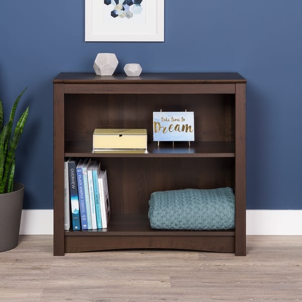 slide 2 of 35, Prepac Home Office 2-Shelf Bookcase - 31.5" W x 29" H x 13" D
