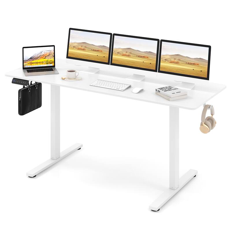 Electric Standing Desk with Memory Heights and Cable Management