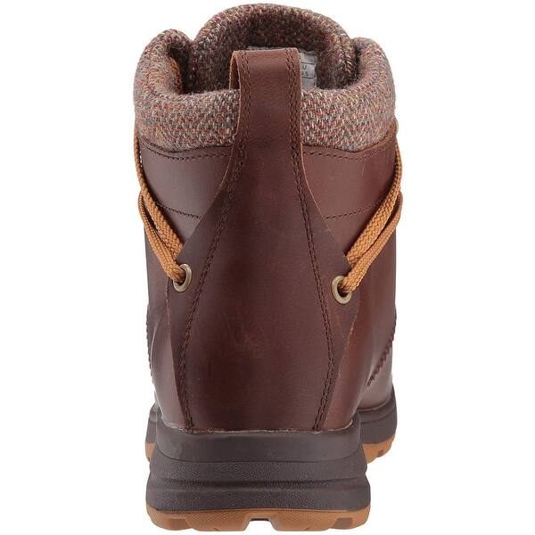 Shop Woolrich Womens Ginger Leather Round Toe Ankle Combat Boots