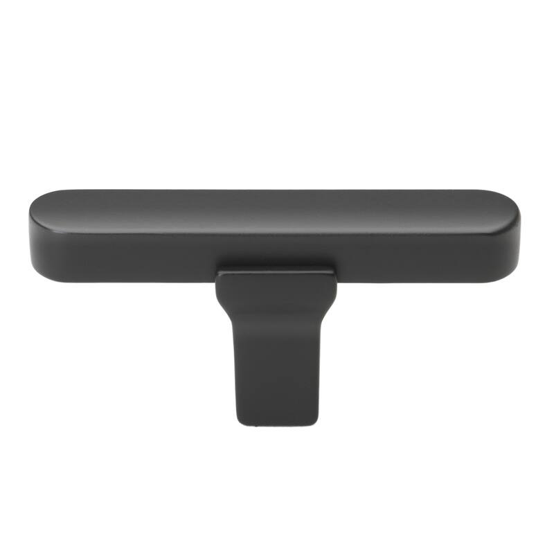 GlideRite 2.25 inch Solid Flat Drawer Cabinet T Knob, 4842-T-MB