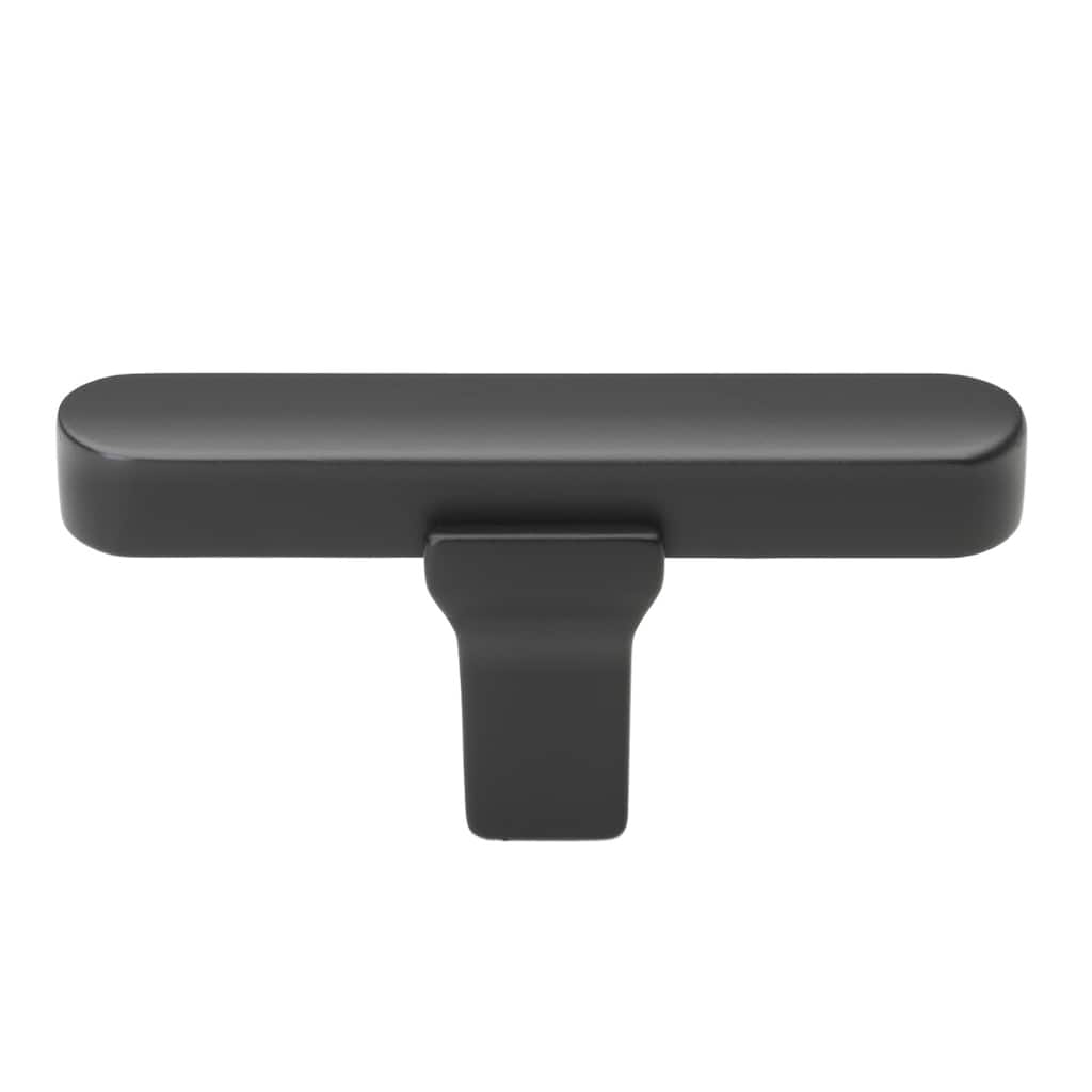 GlideRite 2.25 inch Solid Flat Drawer Cabinet T Knob, 4842-T-MB