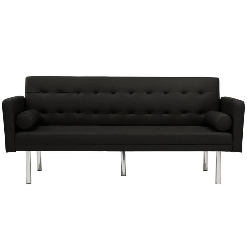 Aukfa Convertible Sleeper Sofa with Metal Legs - 68.5'' W