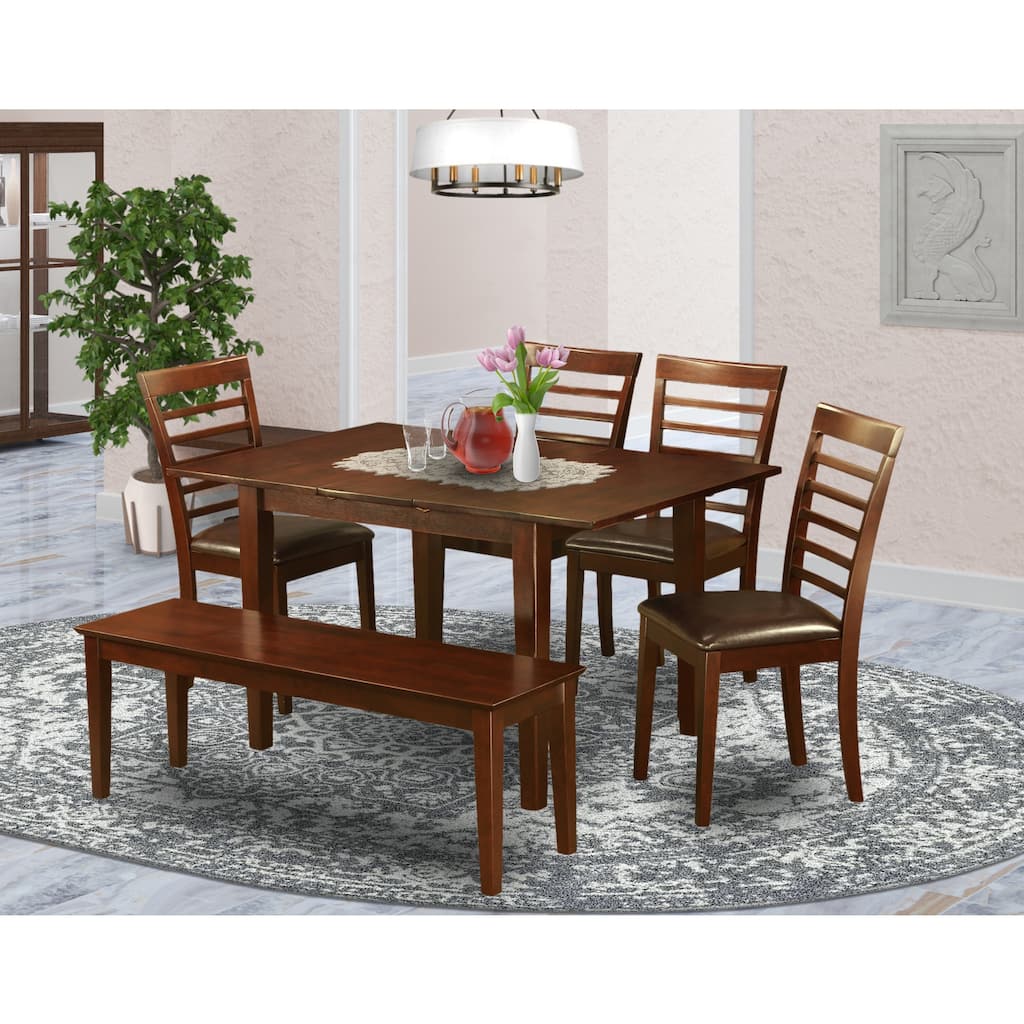 Dinette Table Set 5 Piece - Small Kitchen Table with Chairs - Modern Dining Set