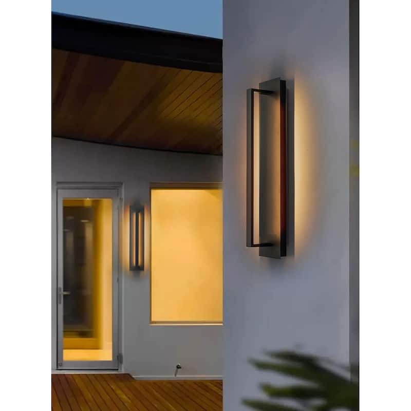 Long Modern Outdoor LED Wall Sconce