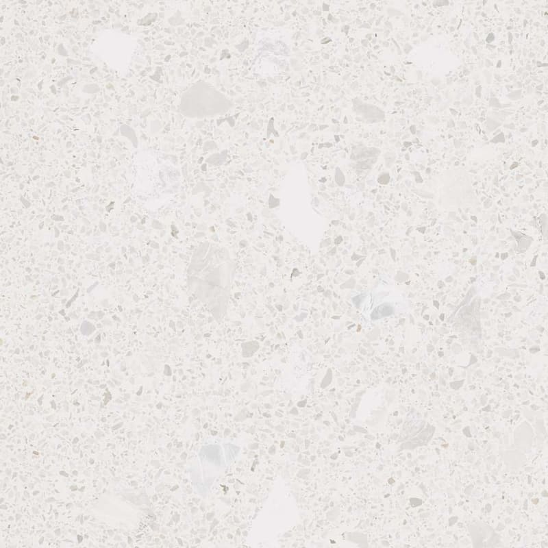 Terrazzo 24x24 Matte Porcelain Tile - Floor & Wall - Large Format - White - 6" x 6" Sample