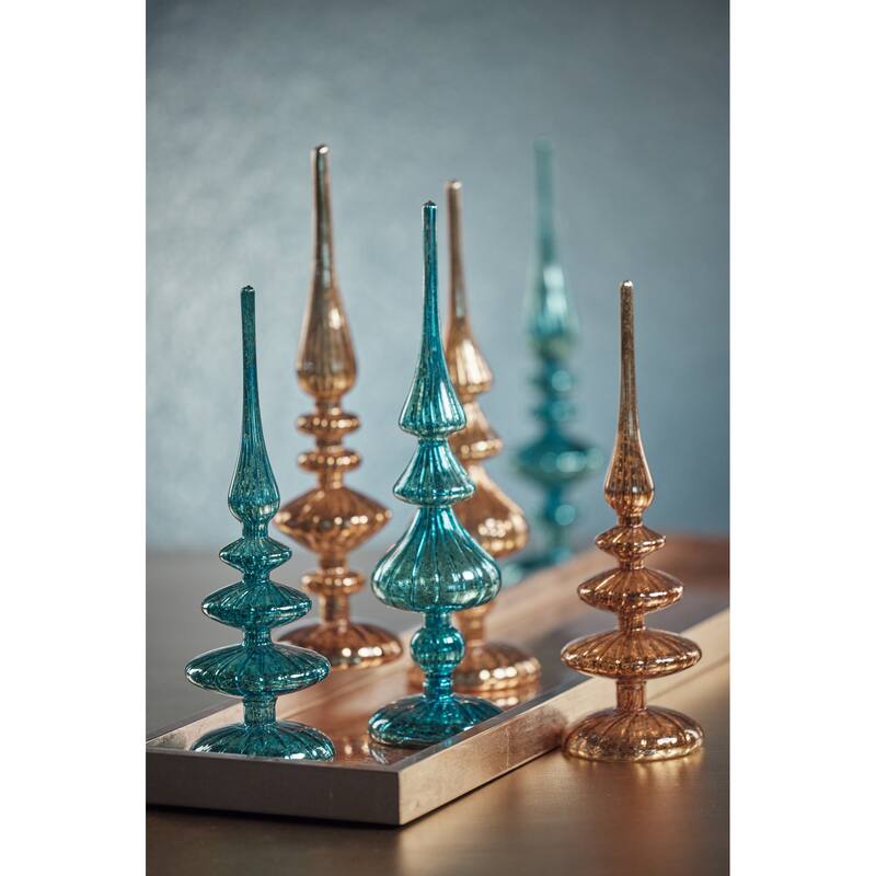 Azenor 11.5" LED Tabletop Finials, Set of 2