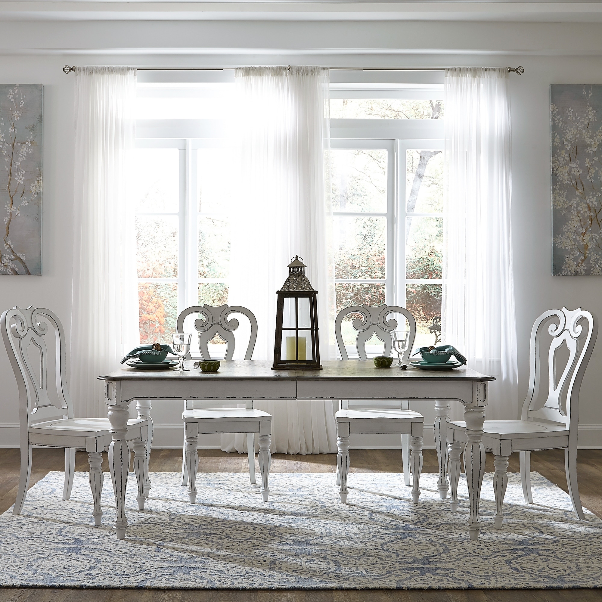 Liberty Furniture Magnolia Manor Opt 5 Piece Dining Set Rectangular Table