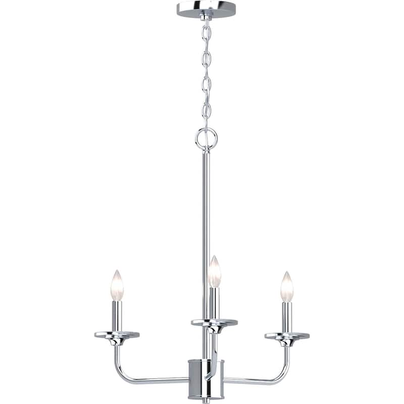 Volume Lighting Aria 3 Light 21" Wide Taper Candle Chandelier
