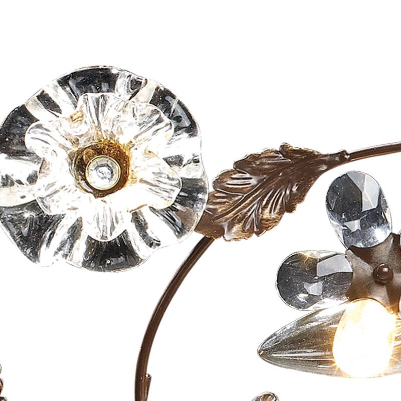 Elk Home Cristallo Fiore Deep Rust Crystal 3 Light Vanity Light